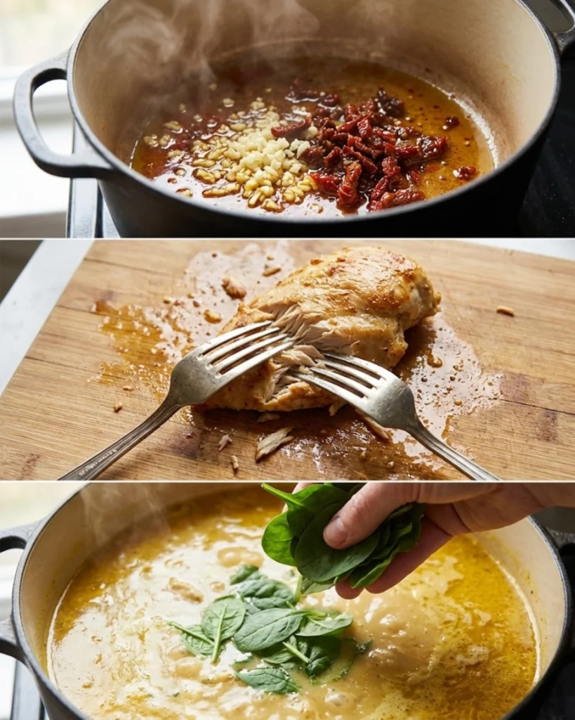 Creamy Marry Me Chicken Soup Step by step