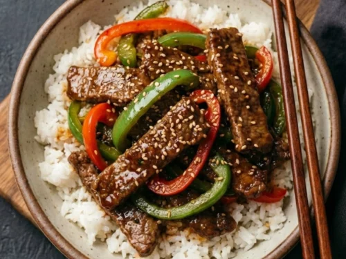 Slow Cooker Pepper Steak