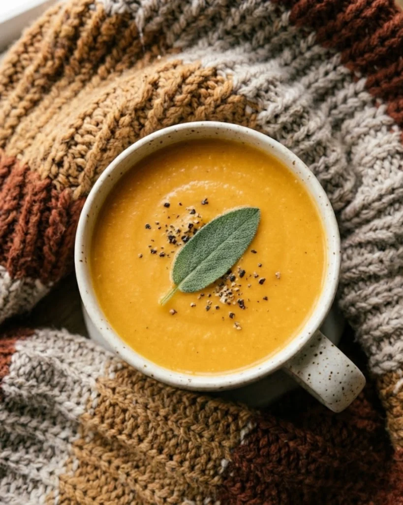 Roasted Butternut Squash and Carrot Soup