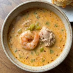 Keto Cajun Chicken and Shrimp Soup