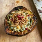 Green Bean Casserole Stuffed Acorn Squash