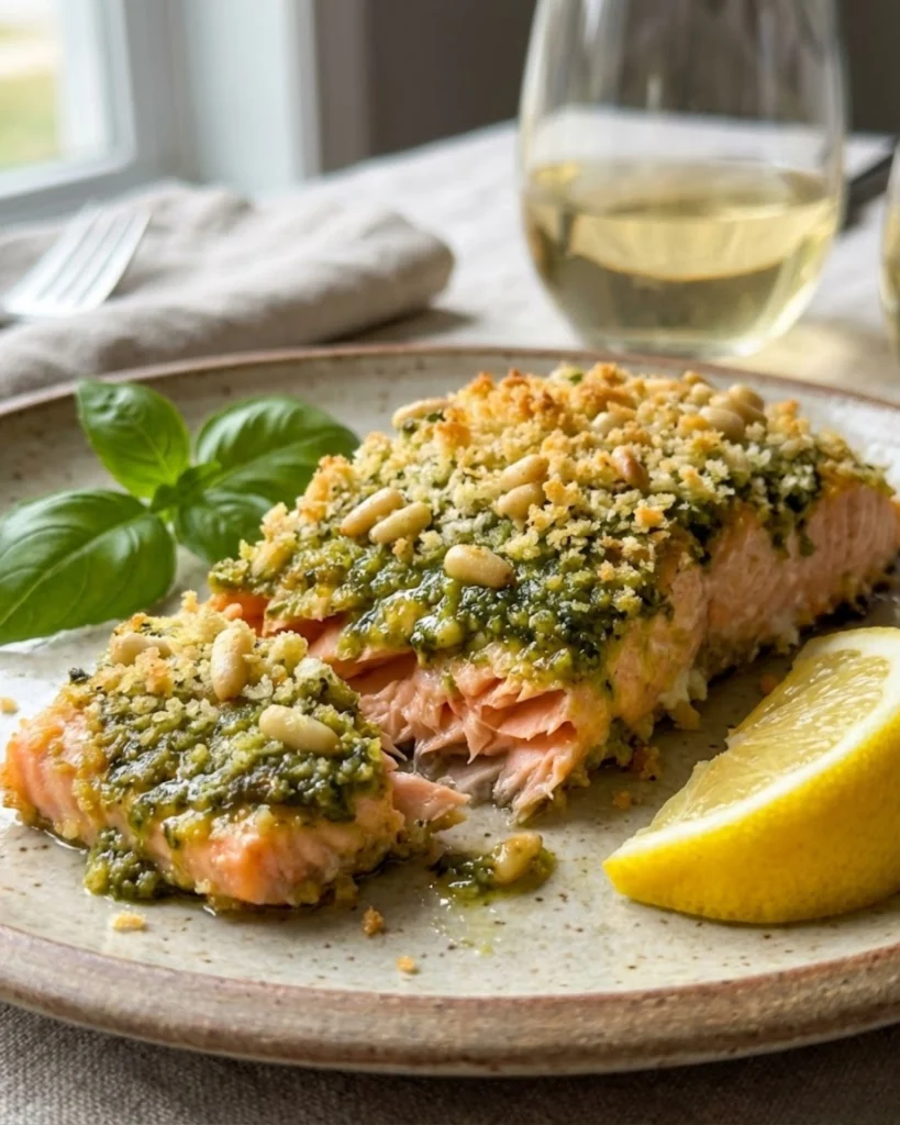 Pesto Crusted Salmon