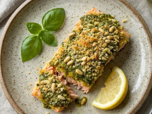 Pesto Crusted Salmon