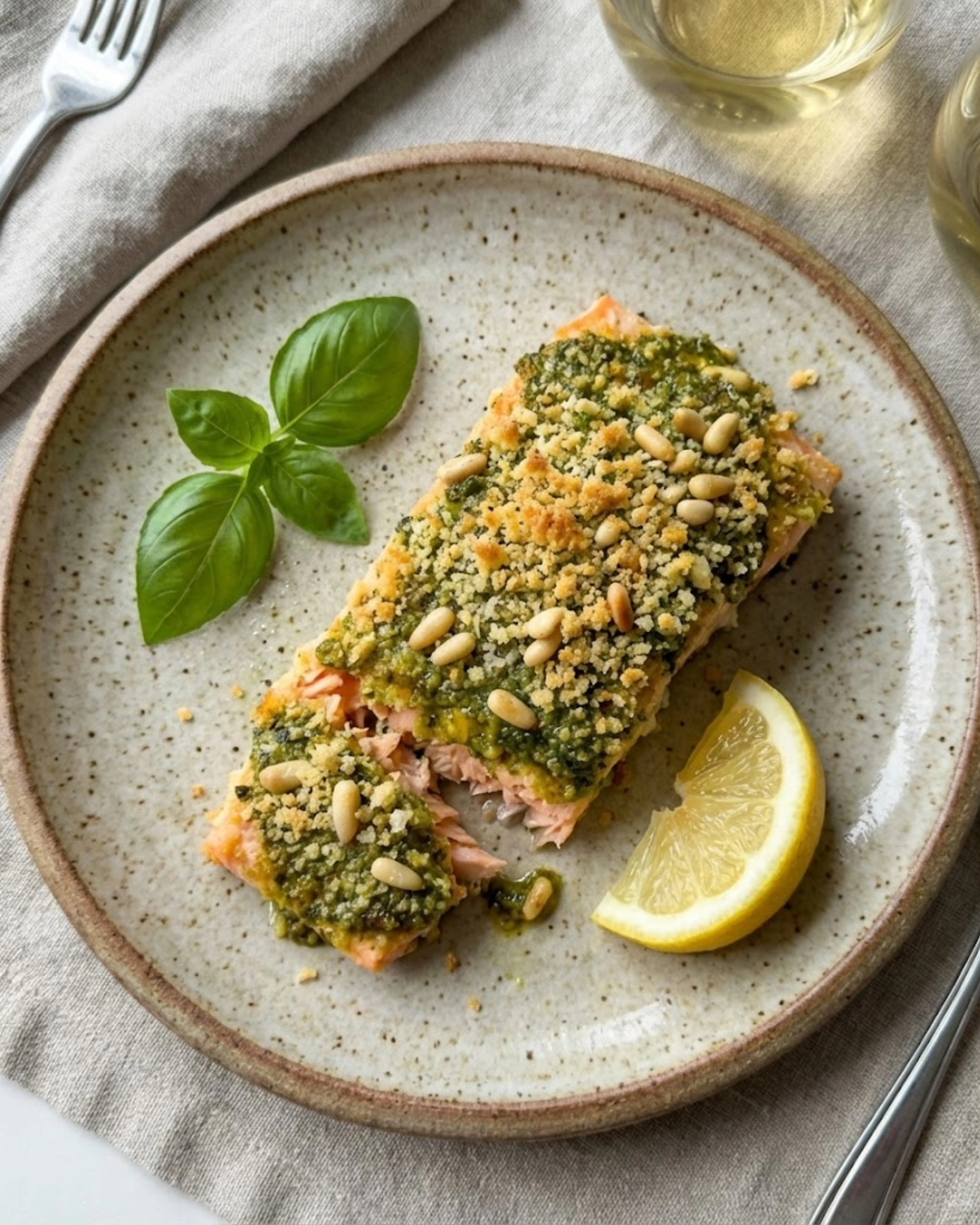 Pesto Crusted Salmon