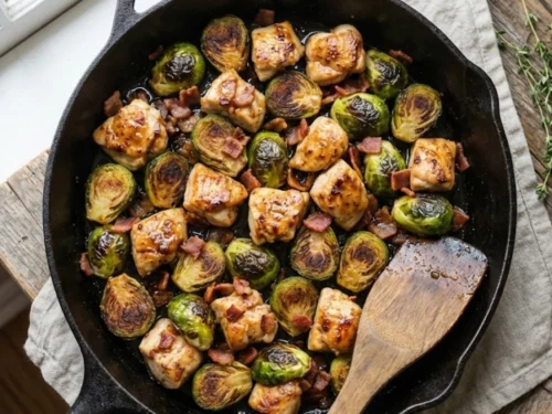 Chicken & Brussels Sprouts Skillet