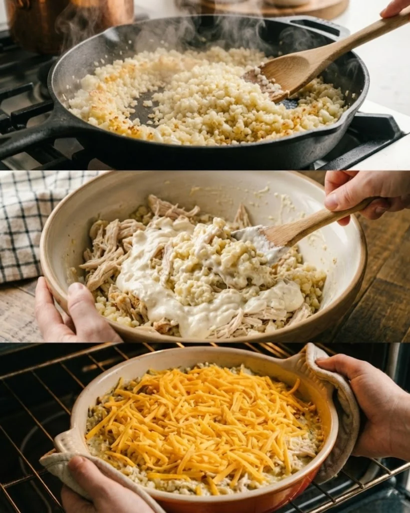 Low Carb Chicken Casserole steps