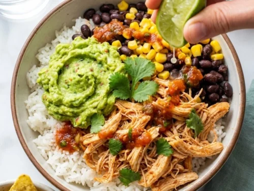 Slow Cooker Chicken Burrito Bowl