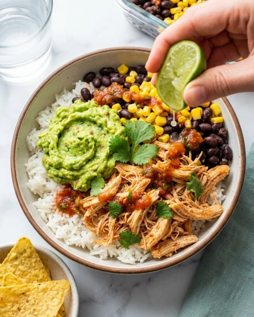 Slow Cooker Chicken Burrito Bowl
