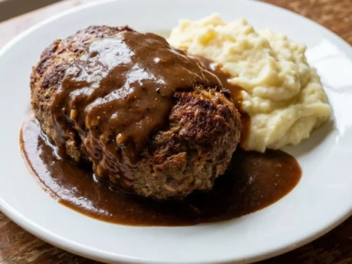 Meatloaf with Brown Gravy