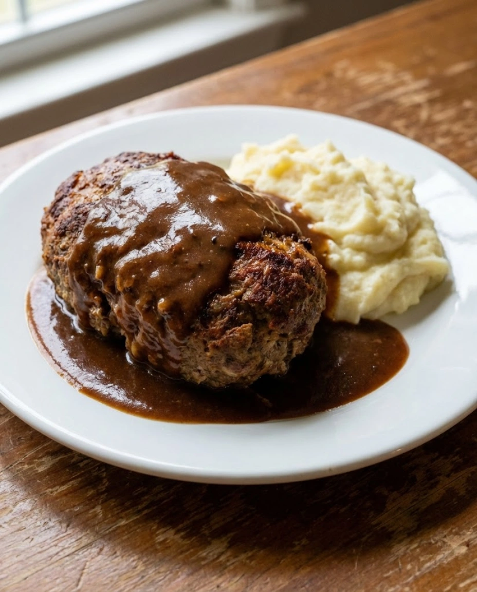 Meatloaf with Brown Gravy