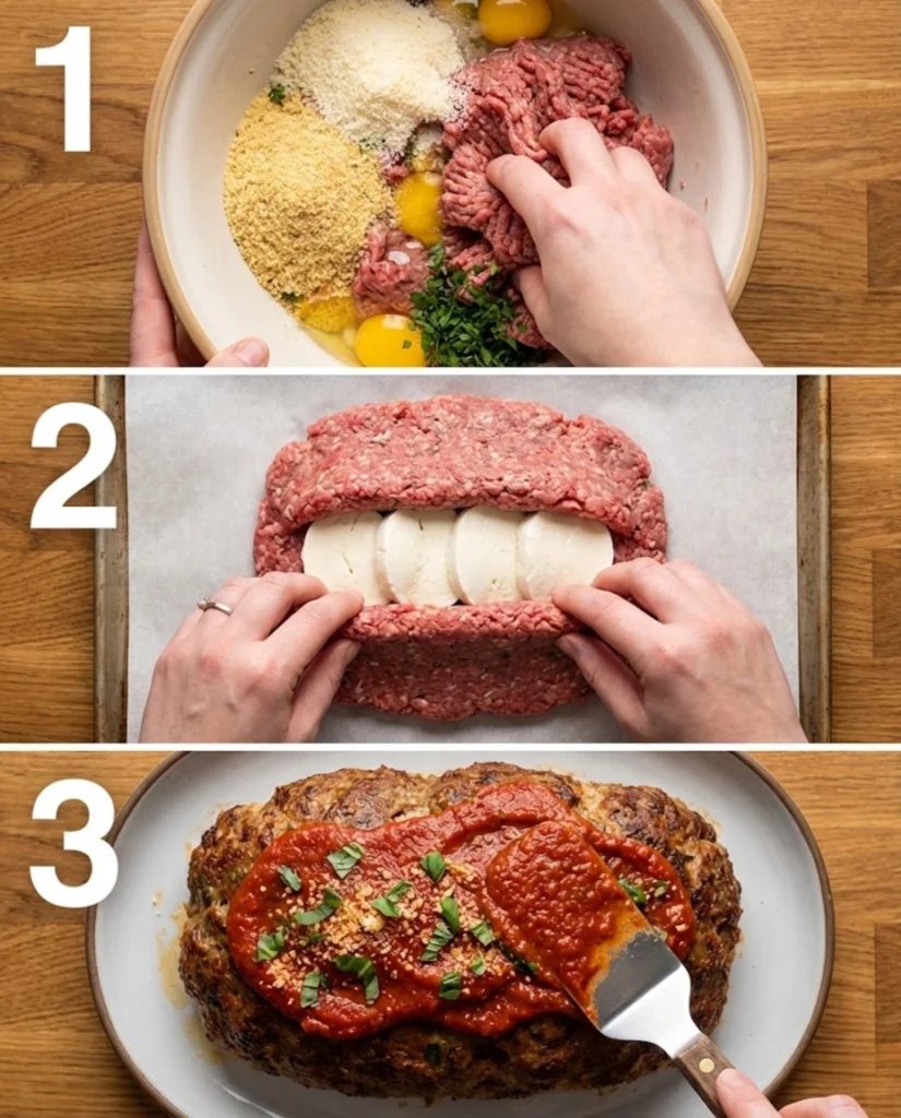 Italian Meatloaf steps