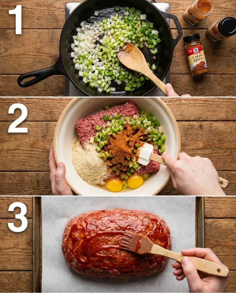 Bold Cajun Meatloaf steps
