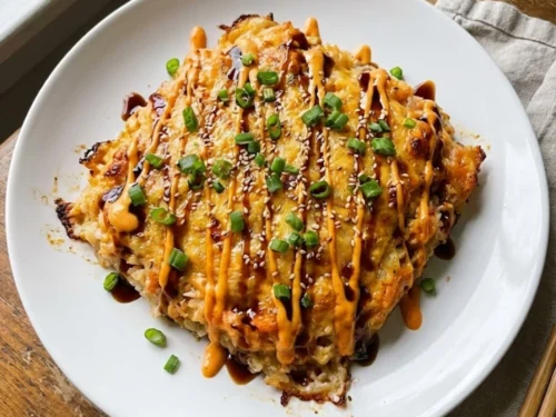 Spicy Salmon Sushi Bake