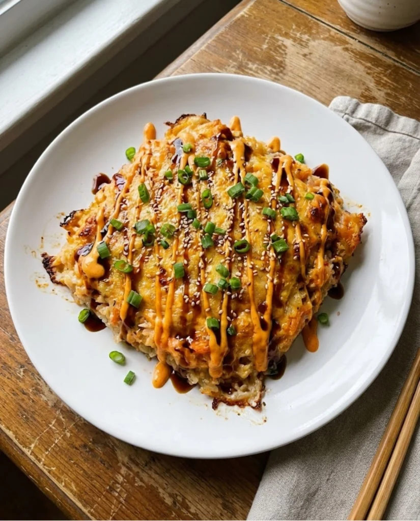 Spicy Salmon Sushi Bake