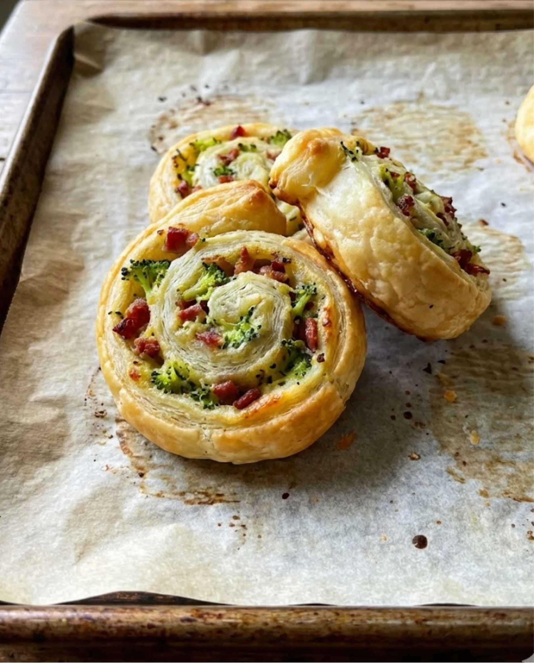 Broccoli & Bacon Roll Ups
