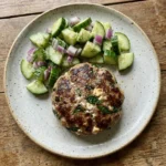 Keto Spinach Feta Turkey Burgers
