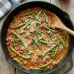 Italian Ground Beef and Green Beans