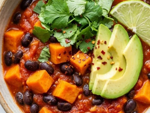 Vegetarian Chili with Sweet Potato