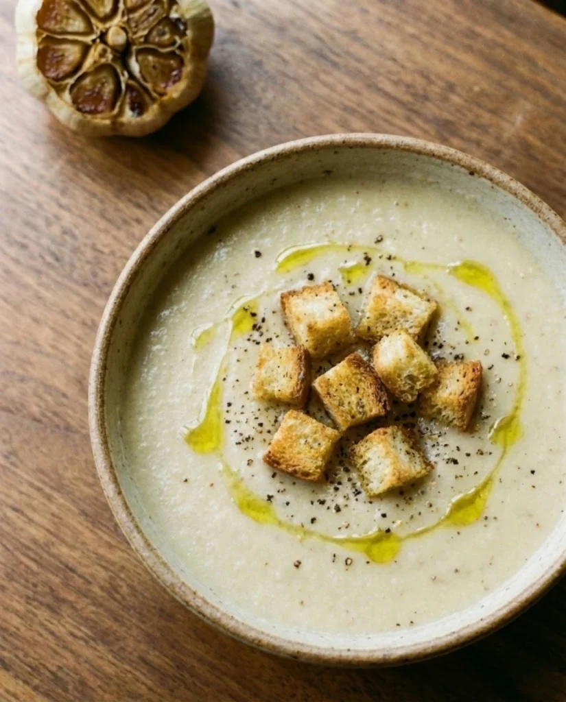 Creamy Roasted Garlic Soup