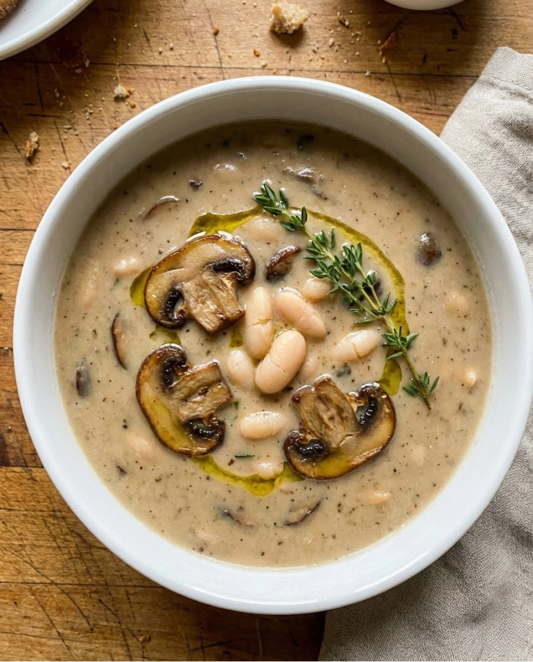 Mushroom and Bean Soup