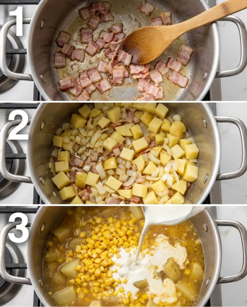 Homemade Corn Chowder steps