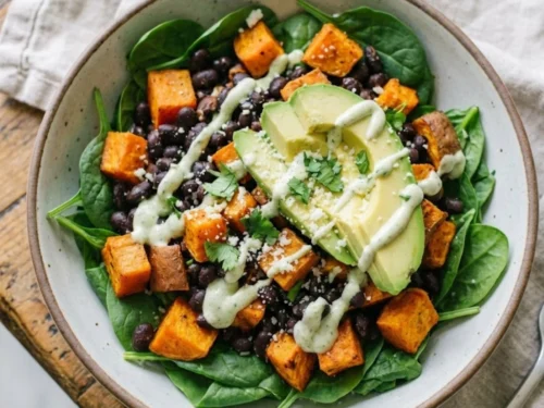 Roasted Sweet Potato Taco Bowls