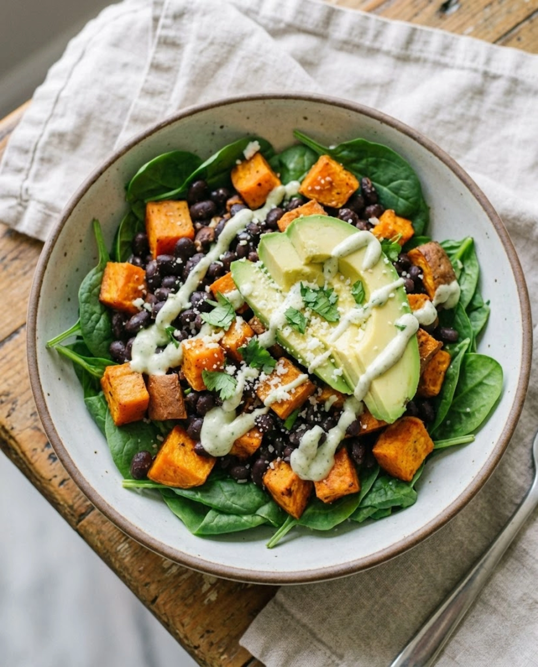 Roasted Sweet Potato Taco Bowls