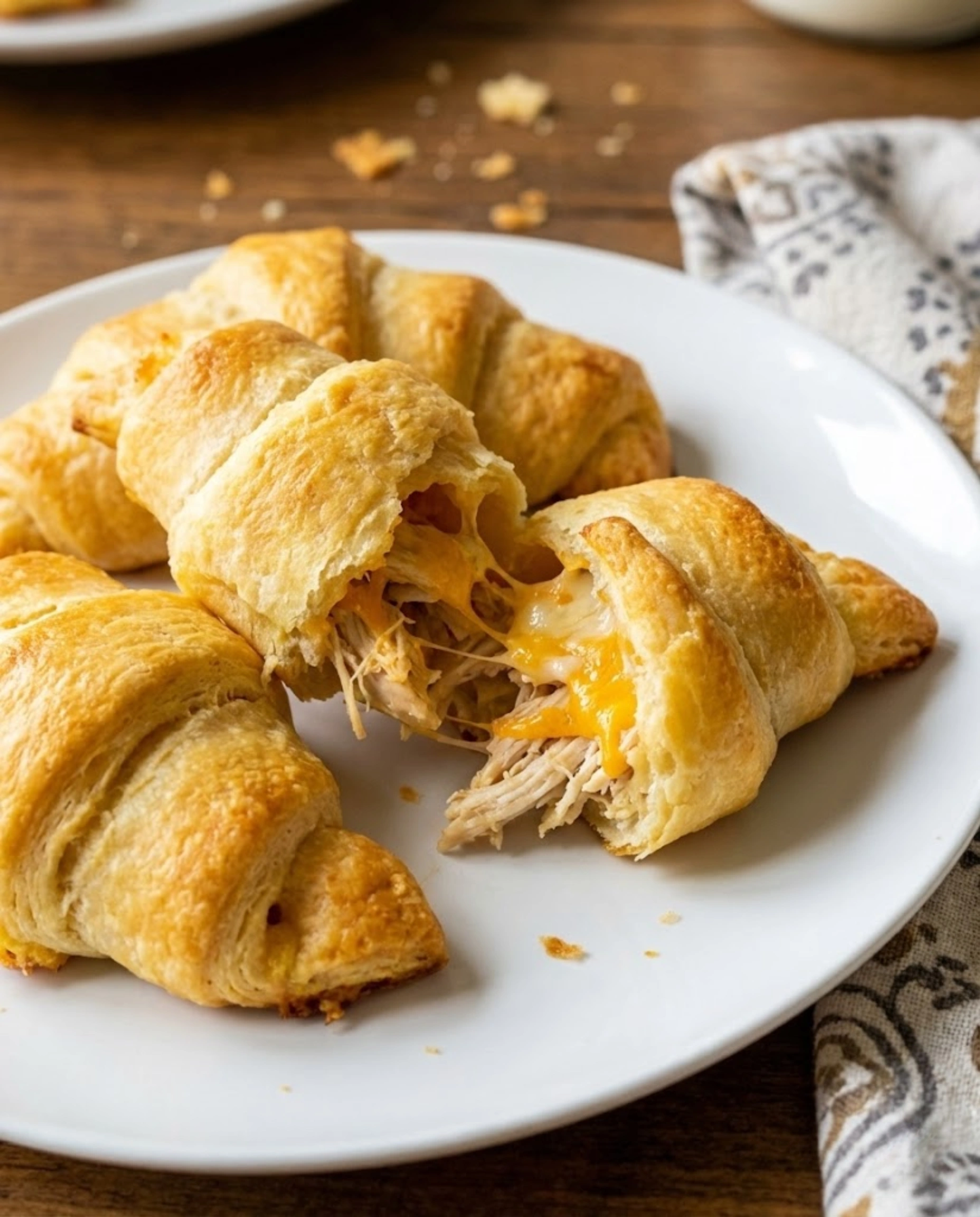 Cheesy Chicken Crescent Rolls