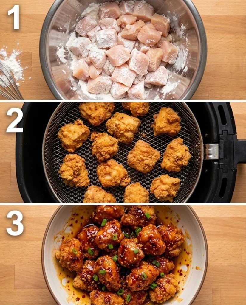 Hot Honey Chicken Bowl steps