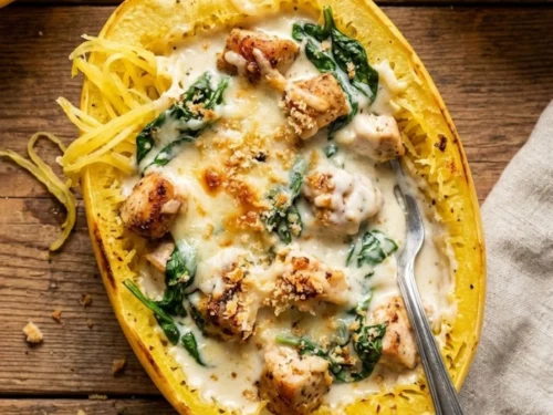 Tuscan Chicken and Spaghetti Squash