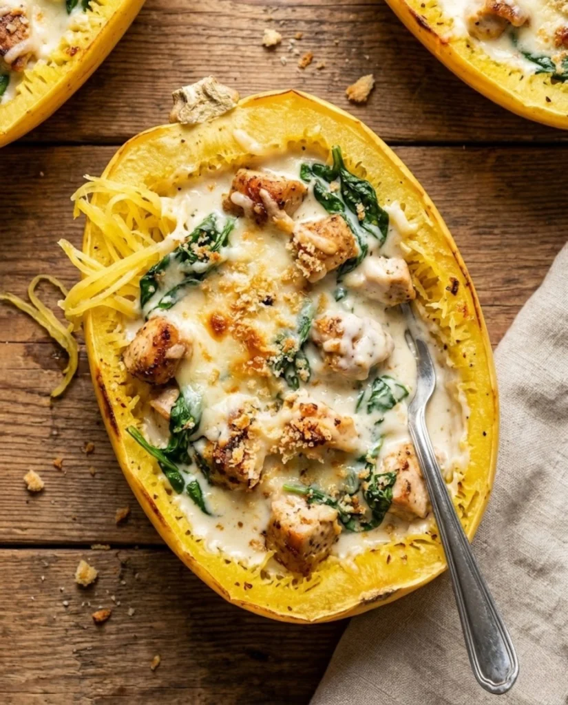 Tuscan Chicken and Spaghetti Squash