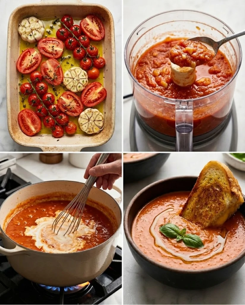 Creamy Roasted Tomato Soup steps