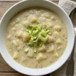 Creamy Boursin, Tater & Leek Soup