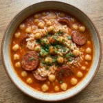 Spanish Chickpea and Rice Soup