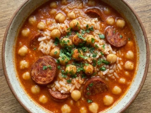 Spanish Chickpea and Rice Soup