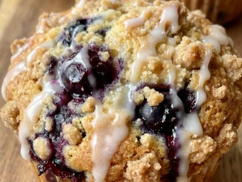 Sourdough Blueberry Lemon Muffins
