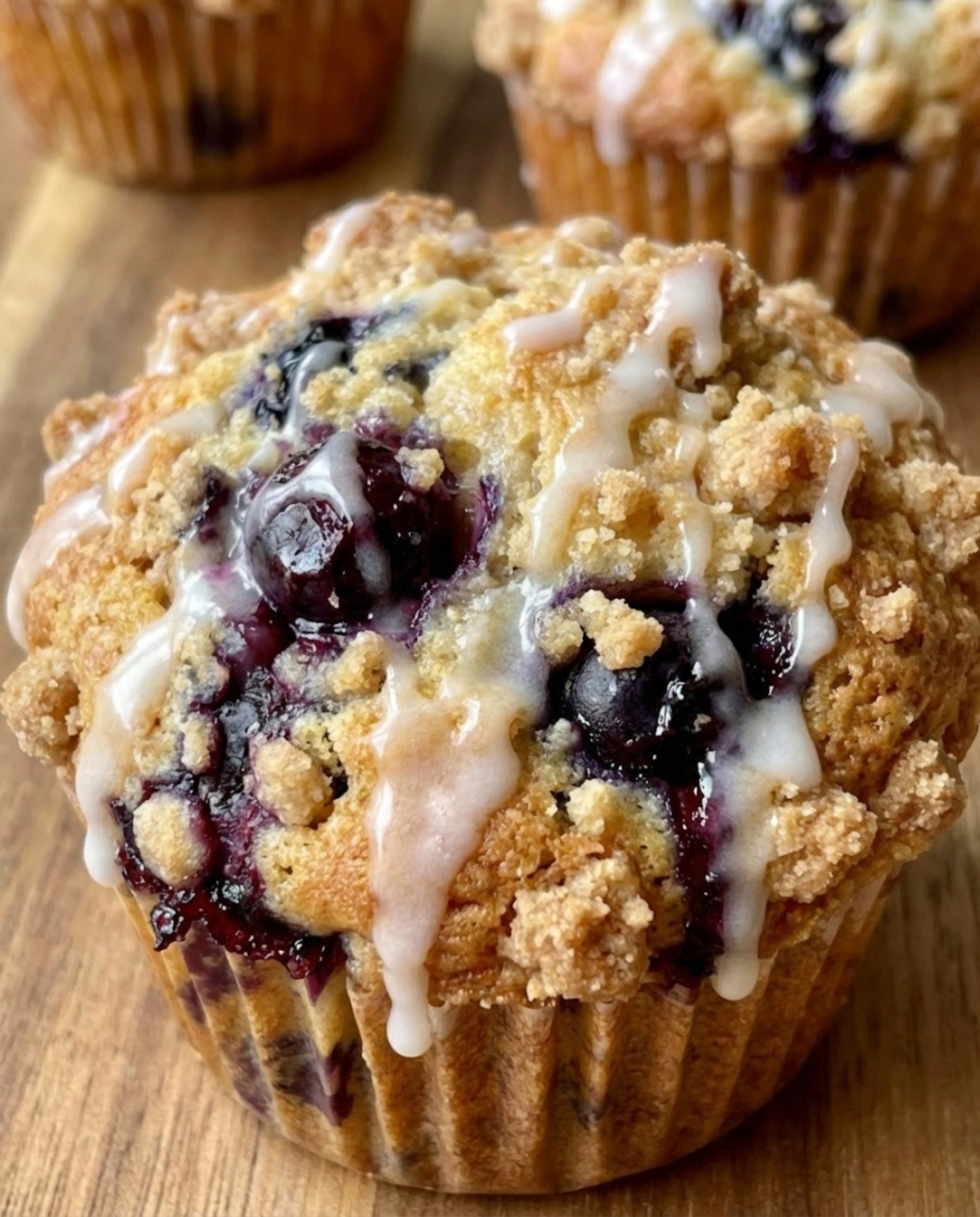 Sourdough Blueberry Lemon Muffins