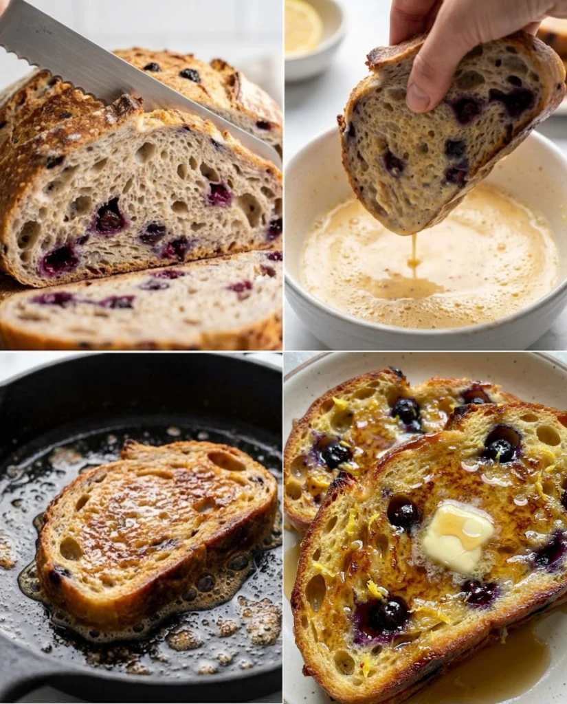 Sourdough French Toast steps
