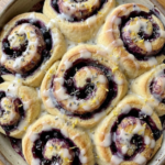 Lemon Lavender and Blueberry Rolls