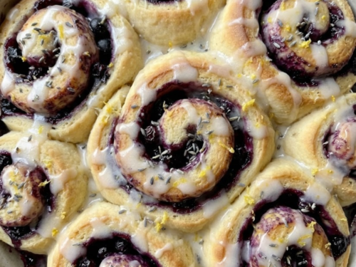 Lemon Lavender and Blueberry Rolls