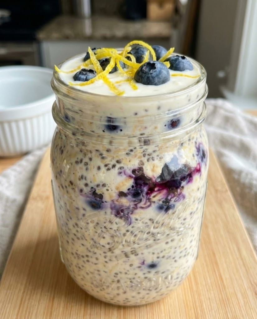 Lemon Blueberry Overnight Oats