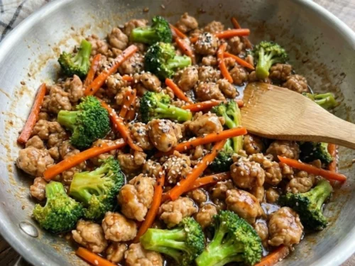 Ground Chicken Stir Fry