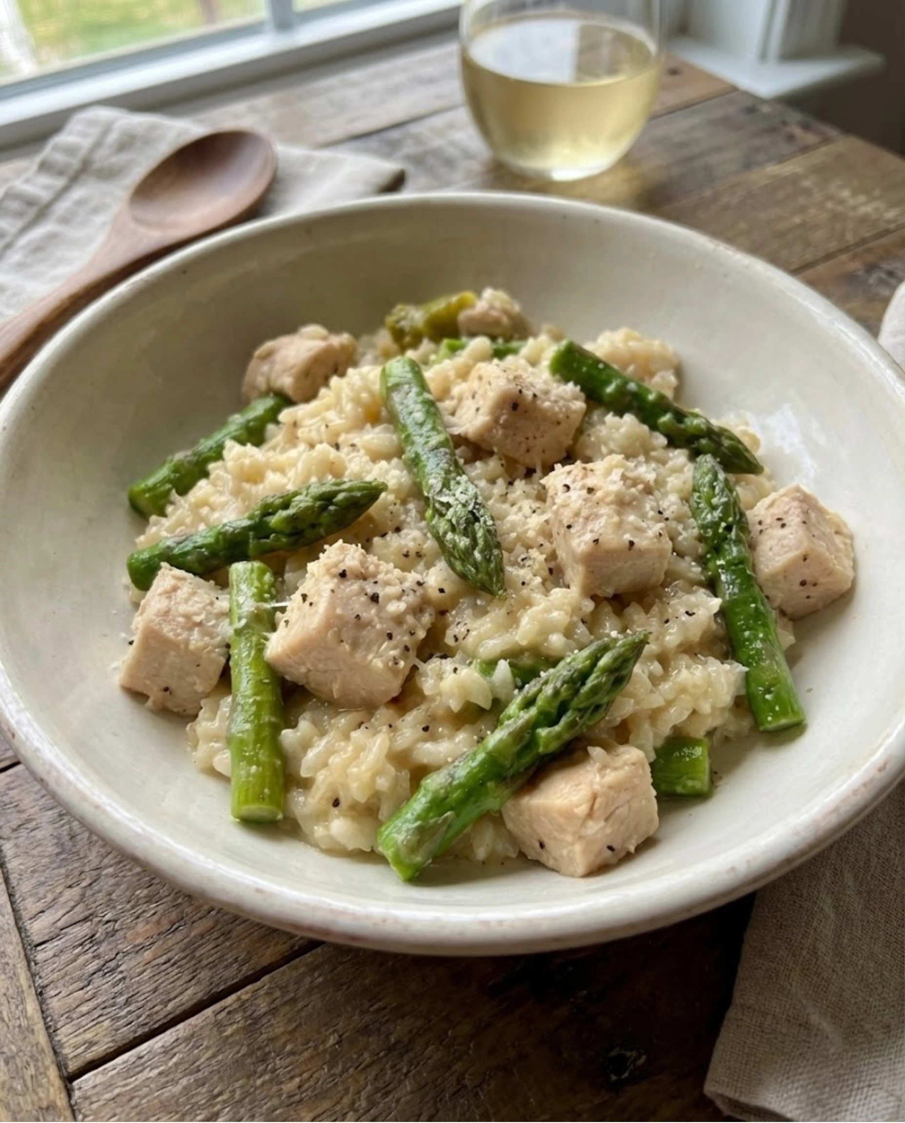 Chicken Asparagus Risotto