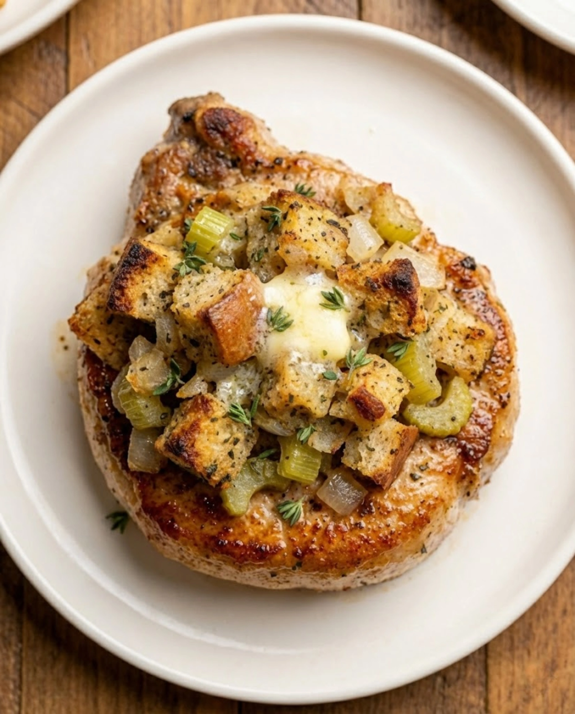 Baked Pork Chops with Stuffing