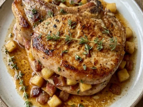 Apple and Bacon Stuffed Pork Chops