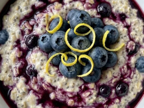 Lemon Blueberry Overnight Oats