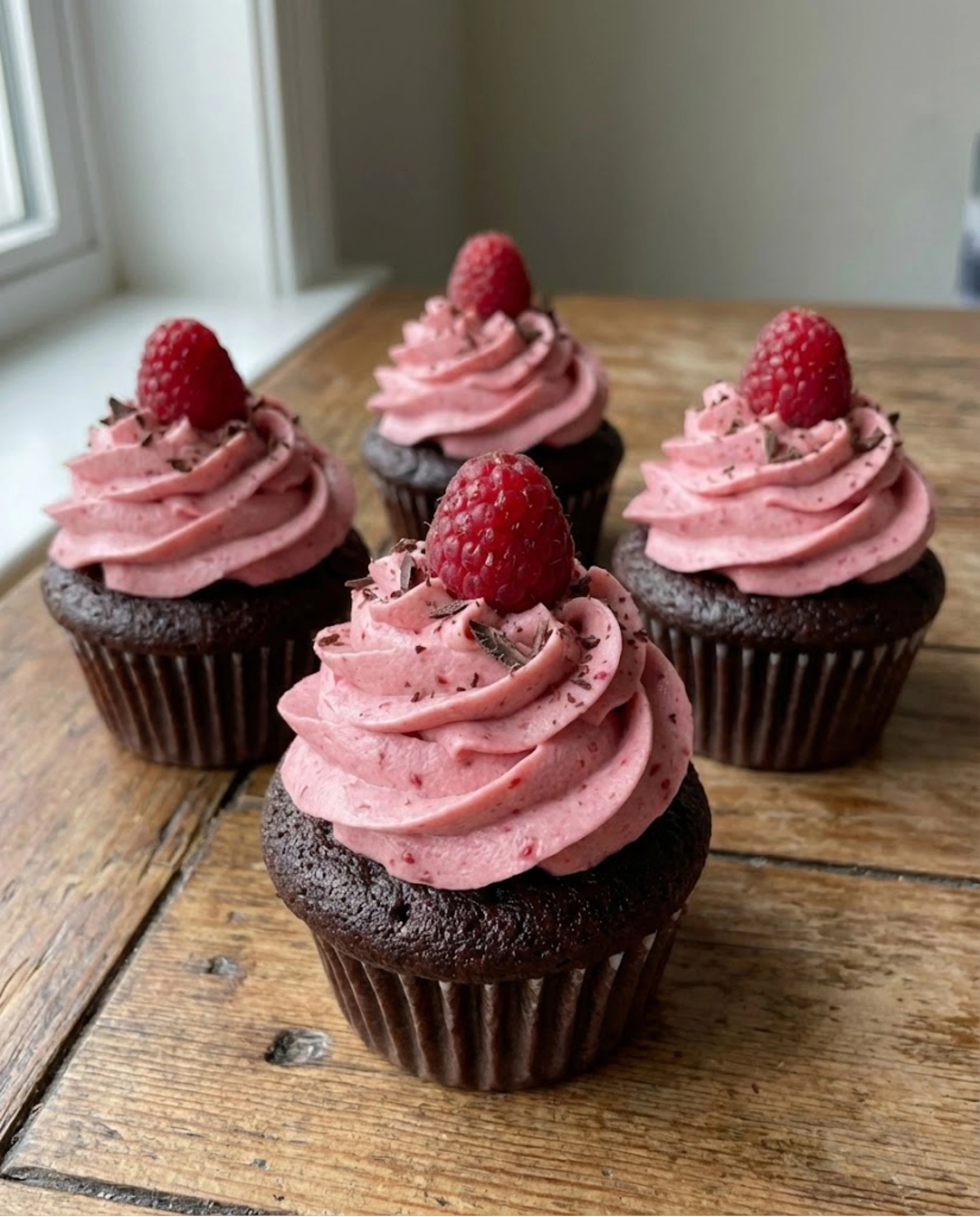 Chocolate Raspberry Cupcakes
