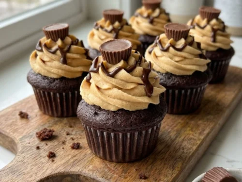 Peanut Butter Chocolate Cupcakes