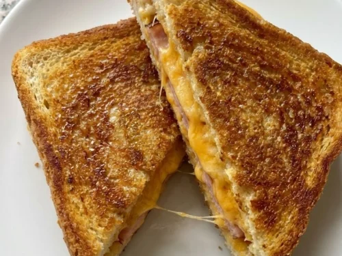 Air Fryer Ham and Cheese Toastie