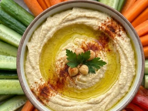 Hummus and Veggie Platter